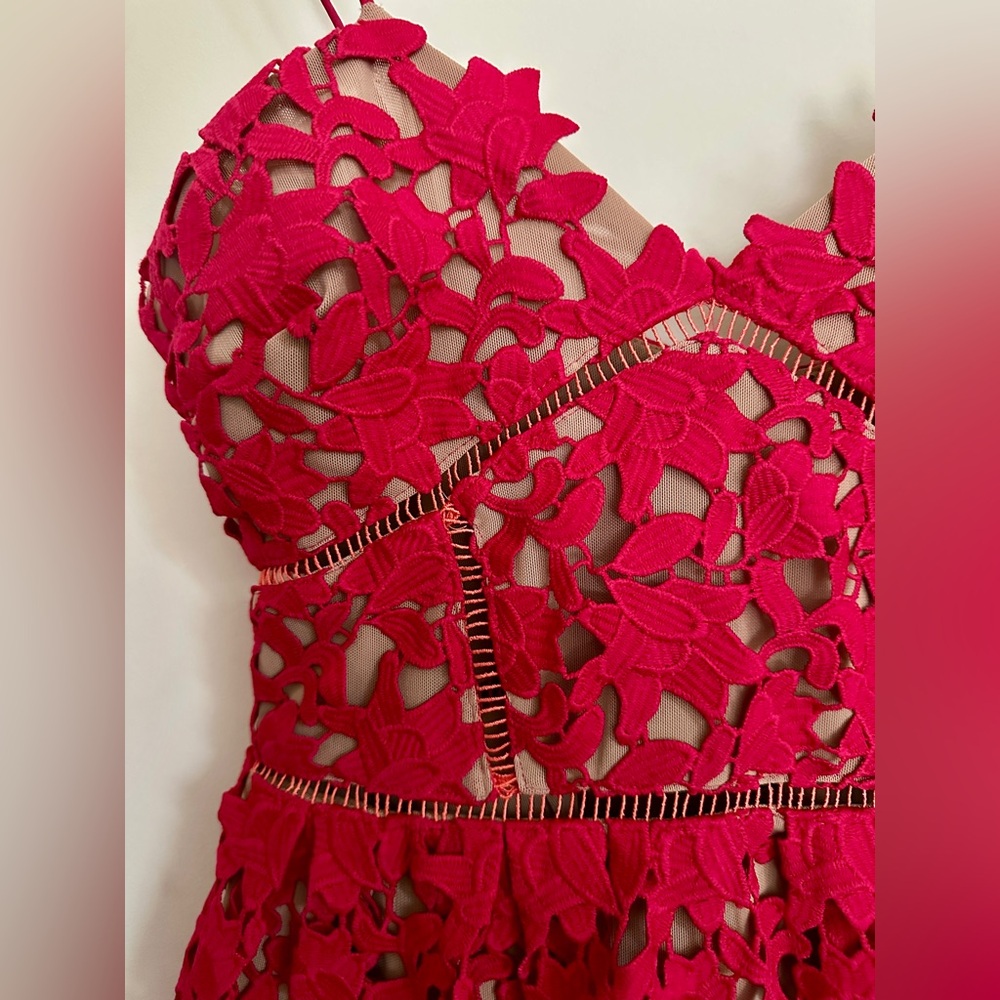 Self-Portrait Lace Pattern Midi Dress - Picture 5 of 13